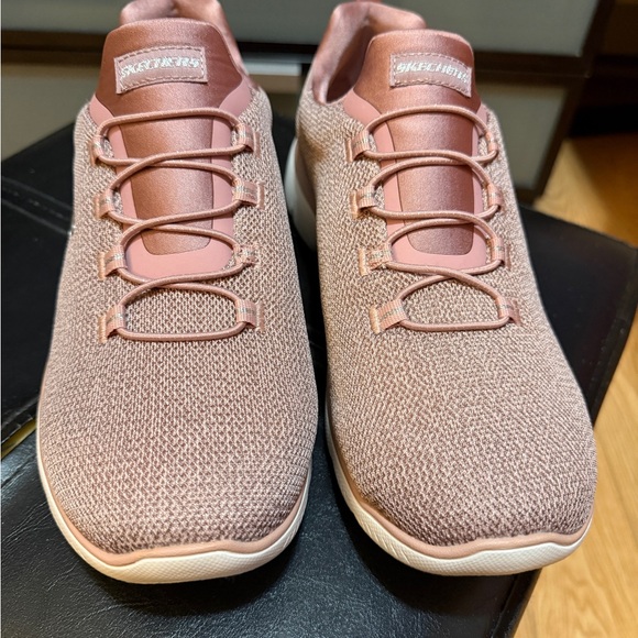 Skechers Women's Mauve Knit Sneakers - Picture 4 of 10